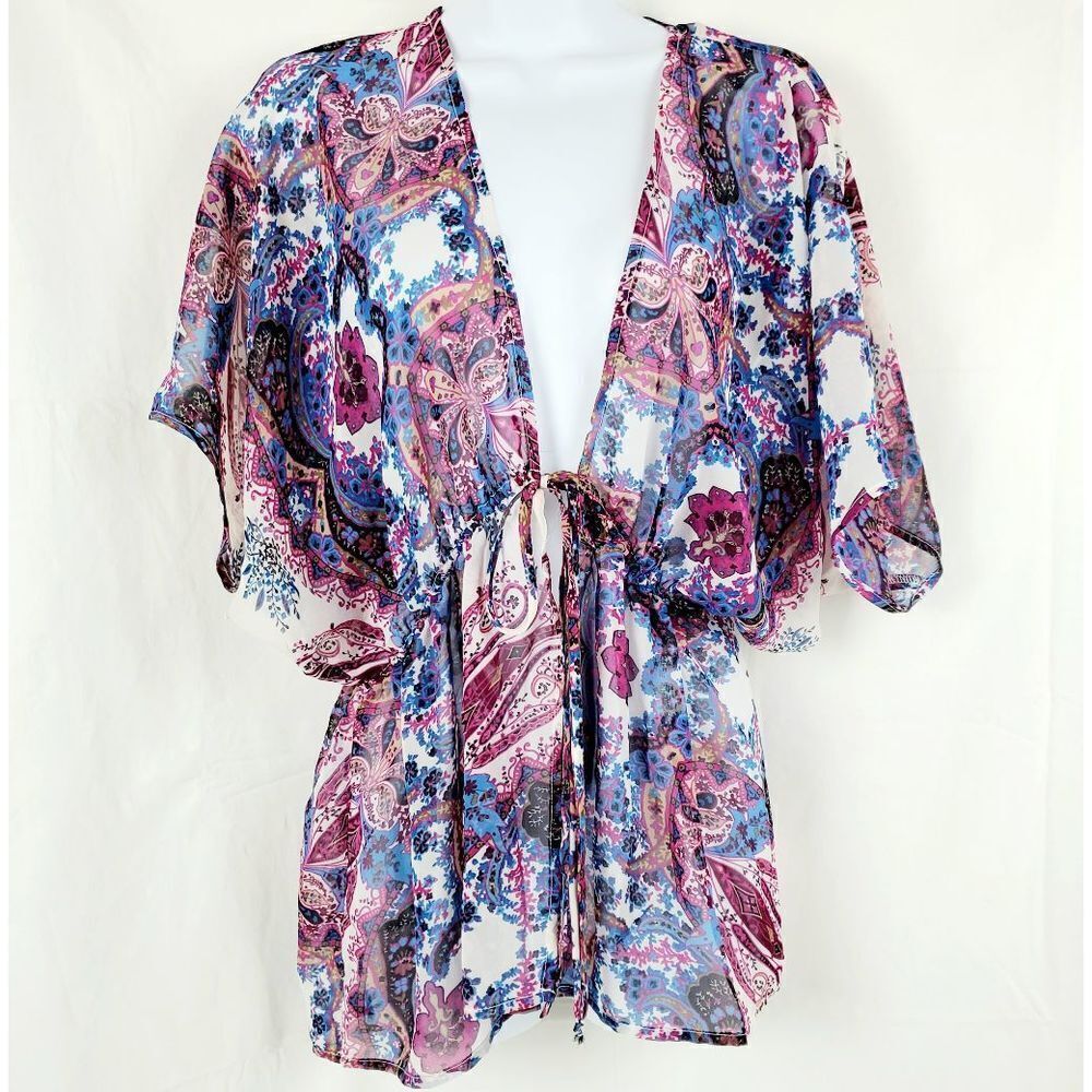 Studio Y XS SS Floral Tie front cover Top